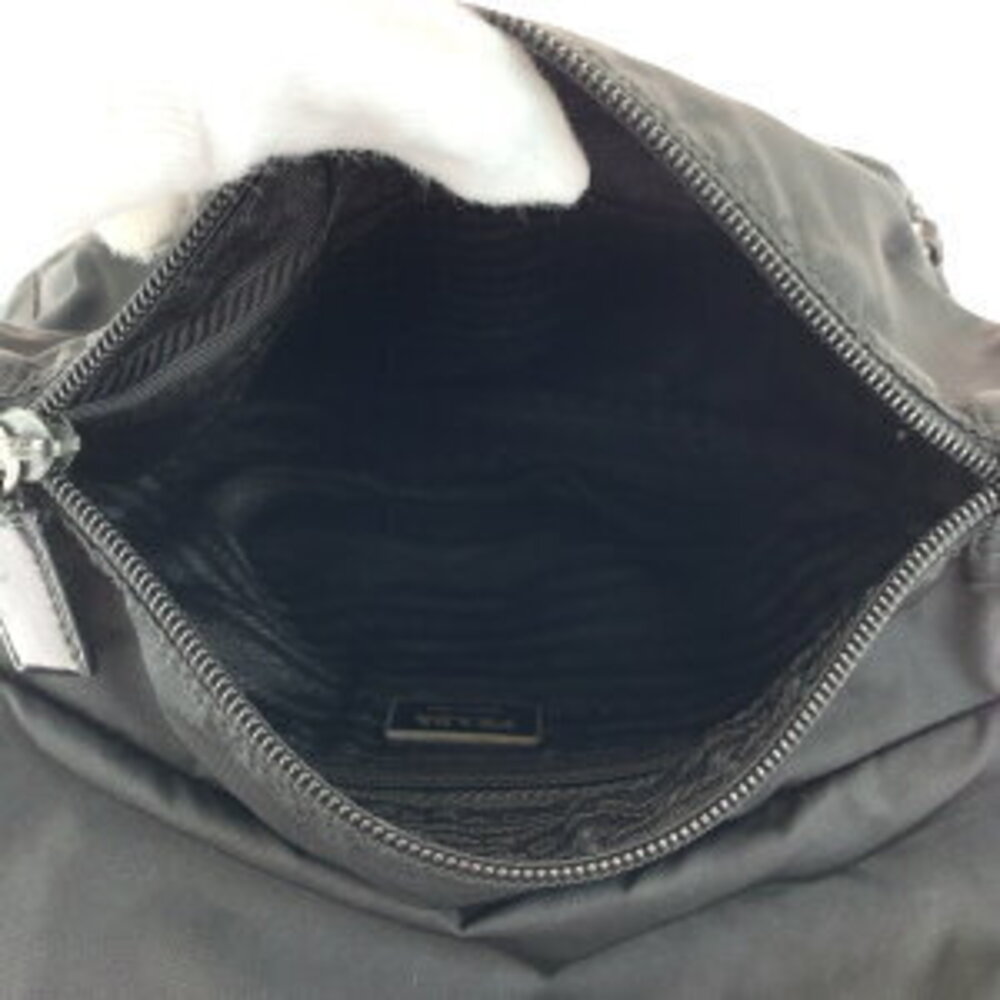 Prada plate Tessuto triangular Bag logo nylon Shoulder black - Picture 9 of 10